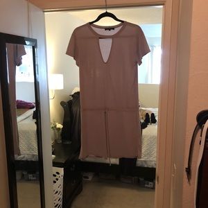 Mauve tee shirt dress